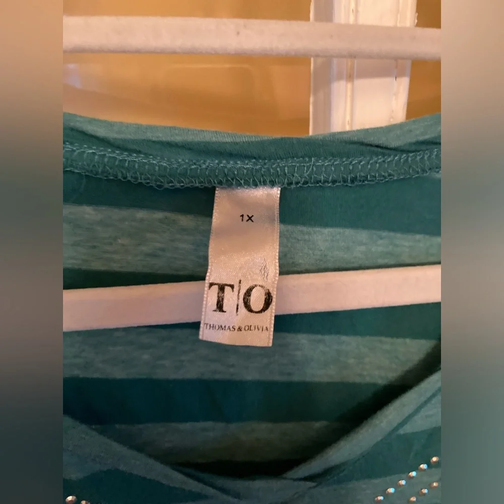 Striped Rhinestone Top - Picture 4 of 5